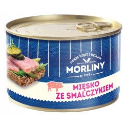 KONSERWA MIĘSKO ZE SMALCZYKIEM 400G MORLINY