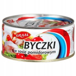 BYCZKI W SOSIE POMIDOROWYM 300G GRAAL