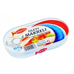 Filety z makreli w sosie pomidor 170g Graal