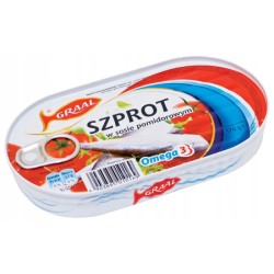 Szprot w sosie pomidorowym 170g Graal