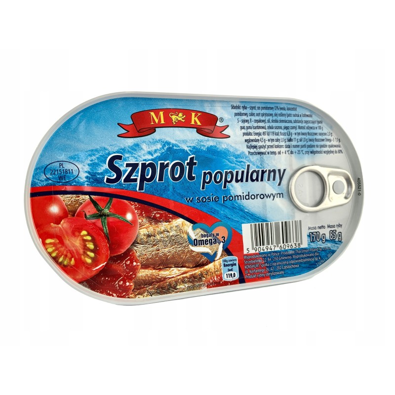 MK Szprot popularny w sosie pomidorowym 170 g