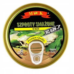 Szproty smażone w oleju 240g MK X 3 SZT