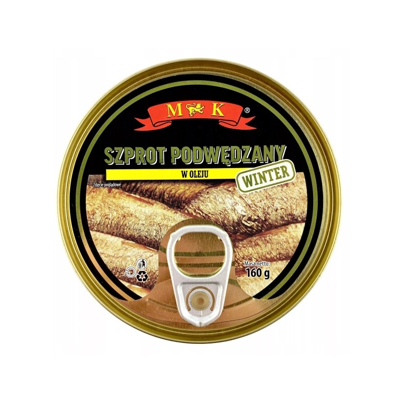 Szprot podwędzany w oleju WINTER 160 g MK 3 szt