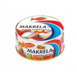 MAKRELA W SOSIE POMIDOROWYM 300 G GRAAL x 3 SZTUKI