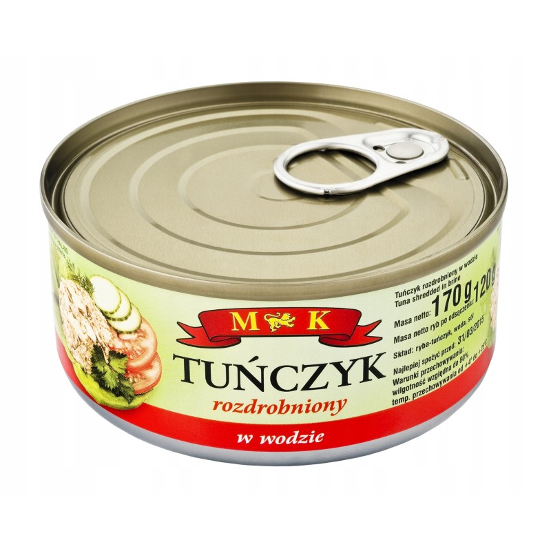 Tuńczyk rozdrobniony w wodzie 170g MK 3 szt