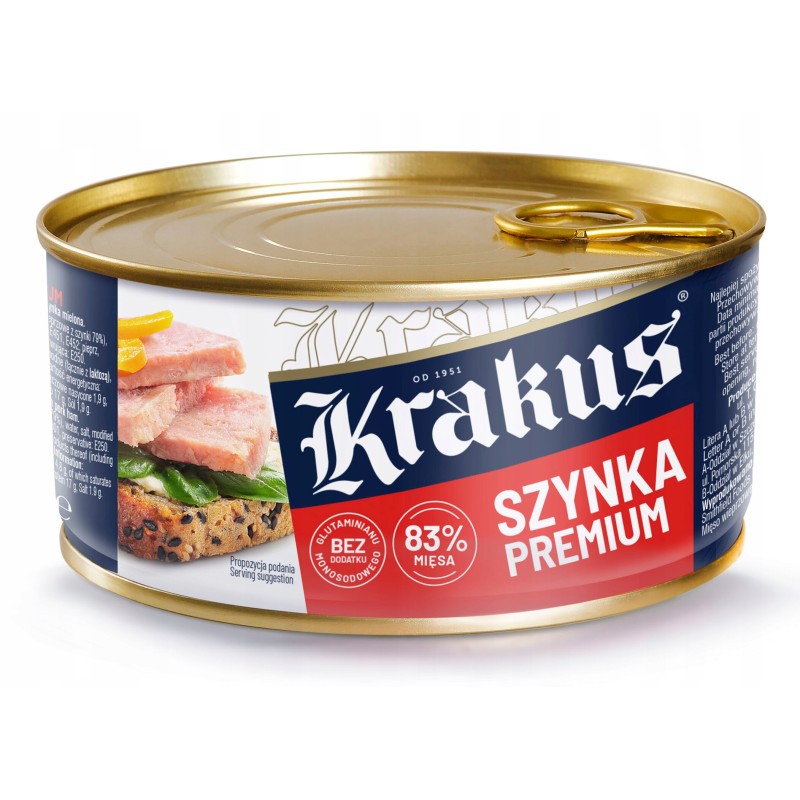 KONSERWA SZYNKA PREMIUM 300G KRAKUS !! X6 SZT !!