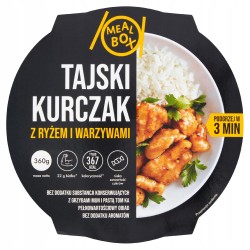 TAJSKI KURCZAK Z RYŻEM I WARZYWAMI 360G MEAL BOX