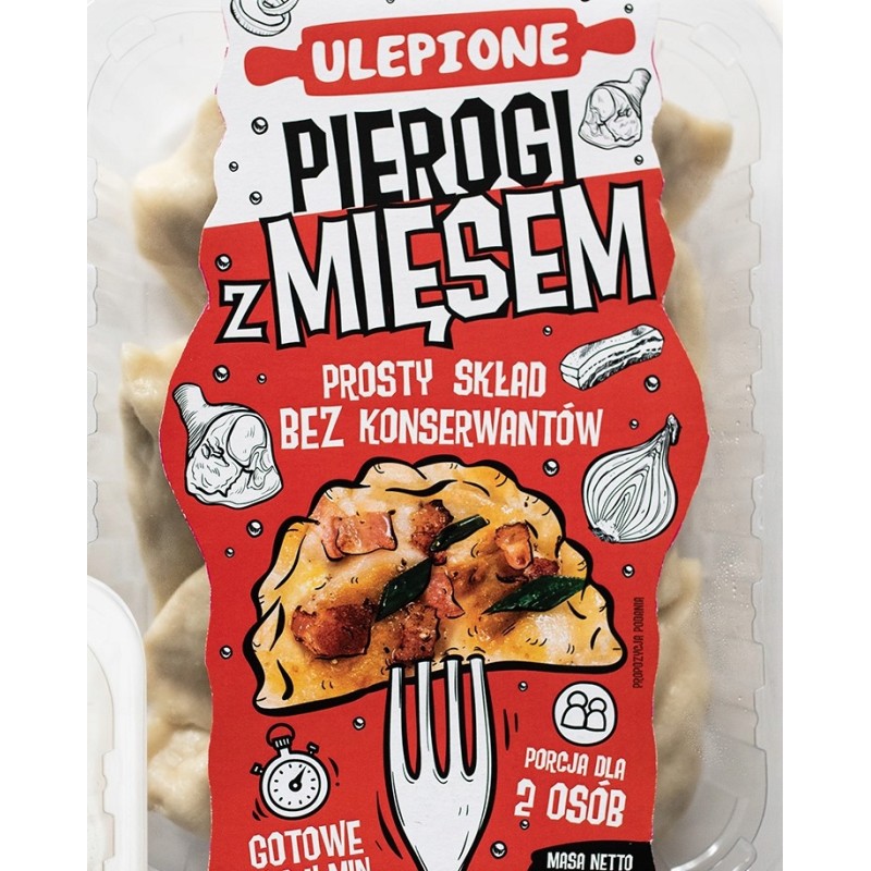 PIEROGI Z MIĘSEM 400G FOODKREATOR