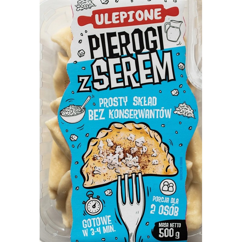 PIEROGI Z SEREM ULEPIONE 400G FOODKREATOR