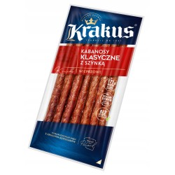 KABANOSY KLASYCZNE WIEPRZOWE 650G KRAKUS