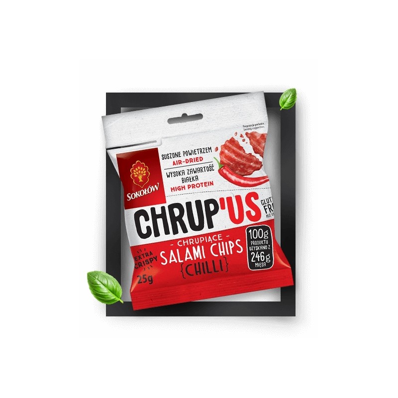 SALAMI CHIPS CHRUP'US CHILLI 25G SOKOŁÓW