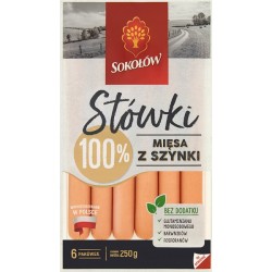 PARÓWKI STÓWKI Z SZYNKI 200G SOKOŁÓW