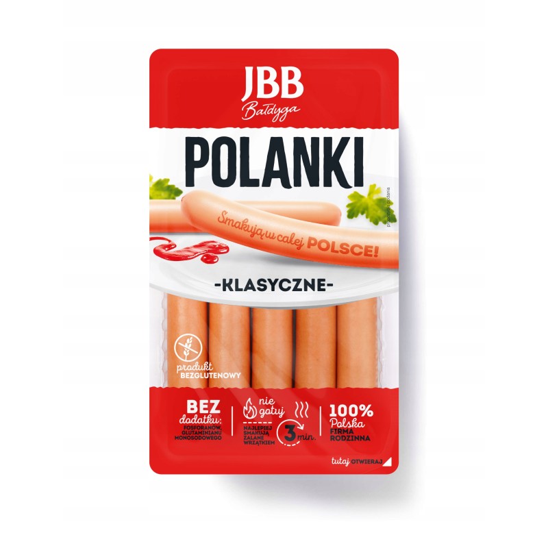 PARÓWKI POLANKI KLASYCZNE 225G JBB