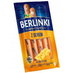 PARÓWKI BERLINKI Z SEREM 250G