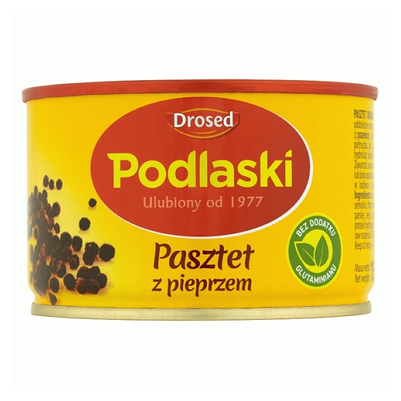 PASZTET PODLASKI DROBIOWY Z PIEPRZEM 155G DROSED