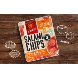 SALAMI CHIPS CHEDDAR 60G SOKOŁÓW