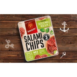 SALAMI CHIPS ŚRÓDZIEMNOMORSKIE 60G SOKOŁÓW