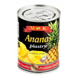 ANANAS PLASTRY W LEKKIM SYROPIE 565G MK