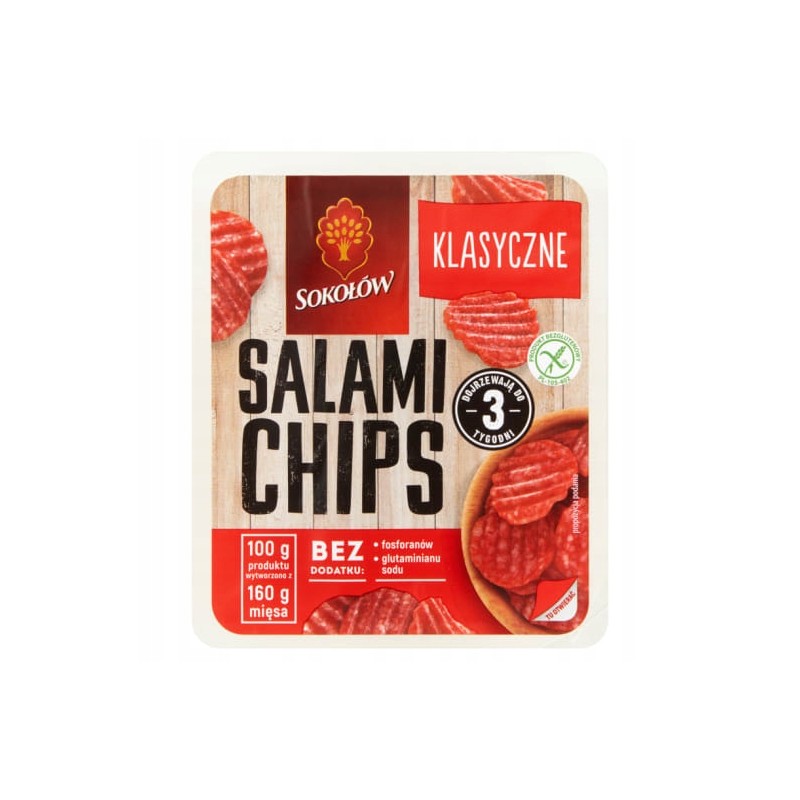 SALAMI CHIPS KLASYCZNE 60G SOKOŁÓW