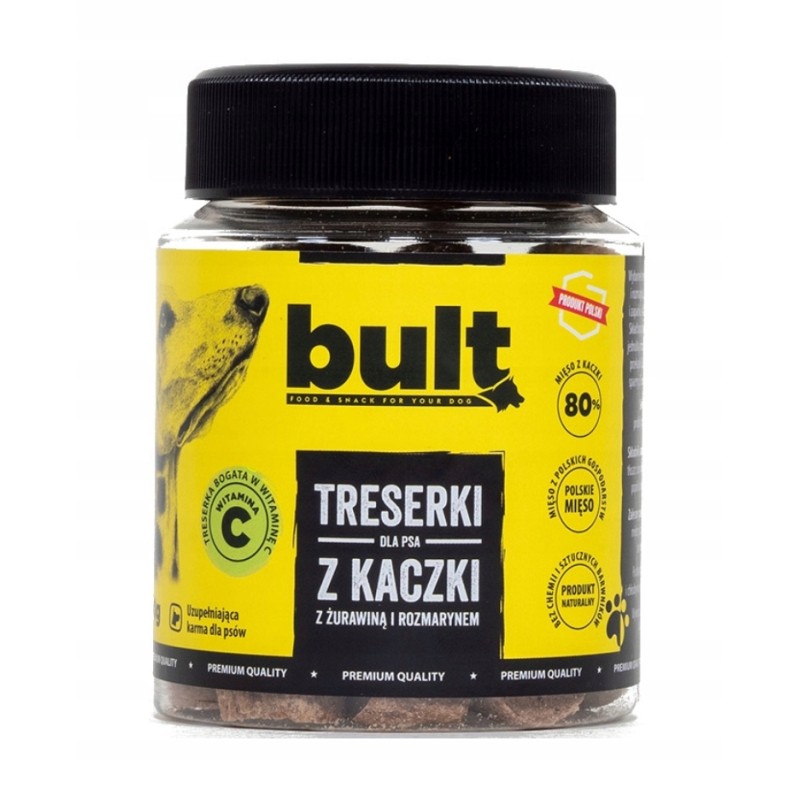 TRESERKI Z KACZKI DLA PSA 150G BULT