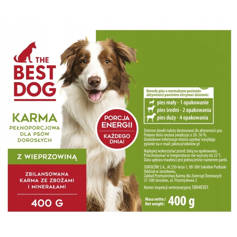 KARMA THE BEST DOG Z WIEP. 850G SOKOŁÓW x 10 SZT