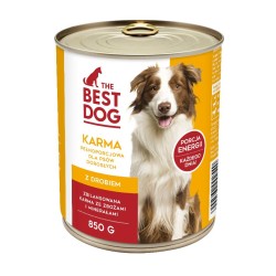 KARMA THE BEST DOG Z DROBIEM 850G SOKOŁÓW X3 SZT