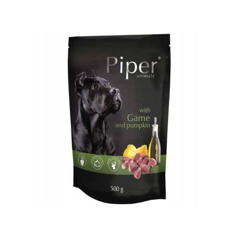 KARMA DLA PSA Z DZICZYZNĄ I DYNIĄ PIPER 500G