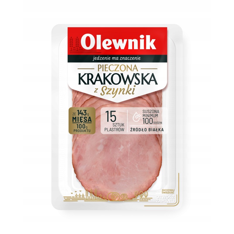 SUCHA KRAKOWSKA PIECZONA Z SZYNKI 90G OLEWNIK