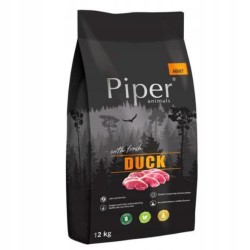 SUCHA KARMA DLA PSA Z KACZKĄ 12KG PIPER