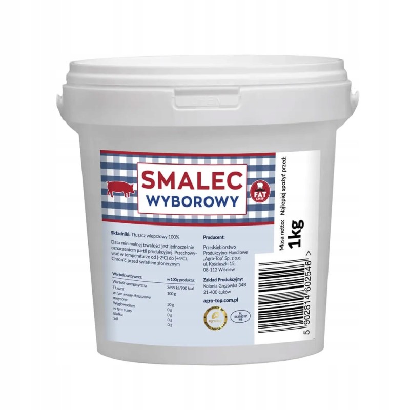 SMALEC WYBOROWY WIEPRZOWY 1 KG AGRO-TOP