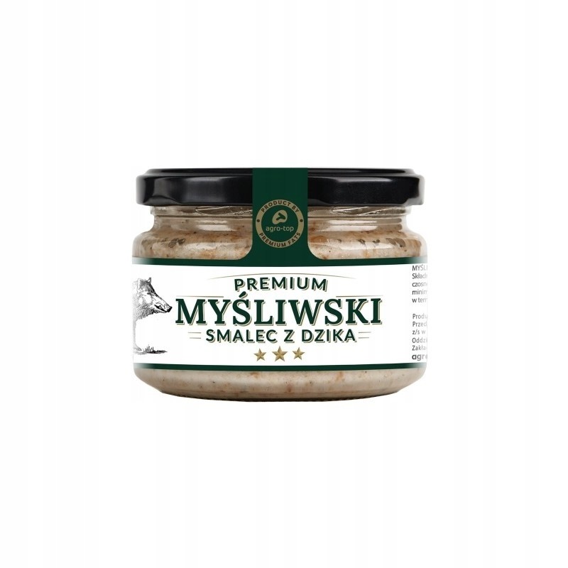 SMALEC MYŚLIWSKI Z DZIKA PREMIUM 200 G AGRO-TOP