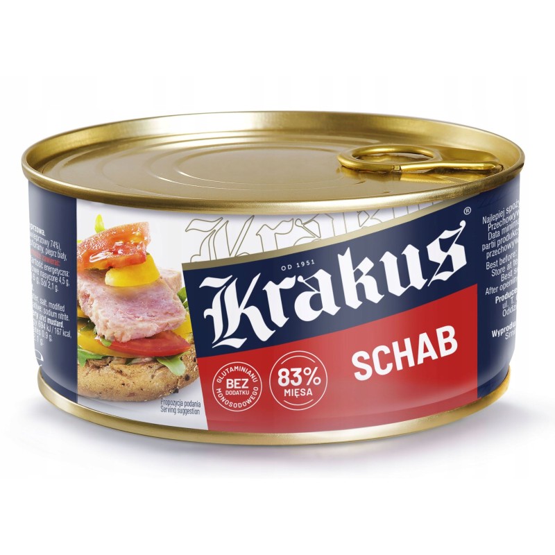 KONSERWA SCHAB WIEPRZOWY 300G KRAKUS x6