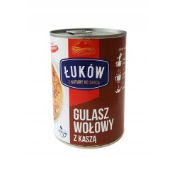 GULASZ WOŁOWY Z KASZĄ 400G ŁUKÓW