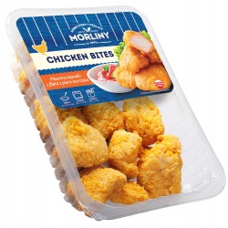 CHICKEN BITES PANIEROWANE KAWAŁKI Z FILETA Z PIERSI KURCZAKA 400G MORLINY