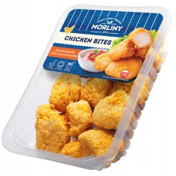 CHICKEN BITES PANIEROWANE KAWAŁKI Z FILETA Z PIERSI KURCZAKA 400G MORLINY