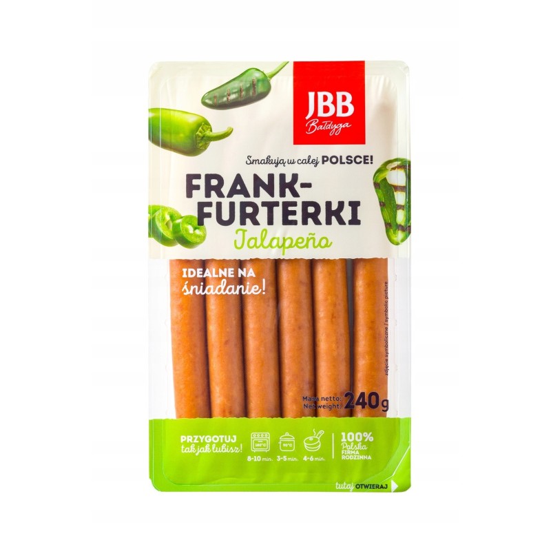 FRANKFURTERKI JALAPENO 240G JBB