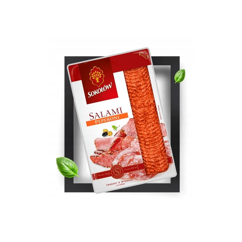 SALAMI PEPERONI 100G SOKOŁÓW