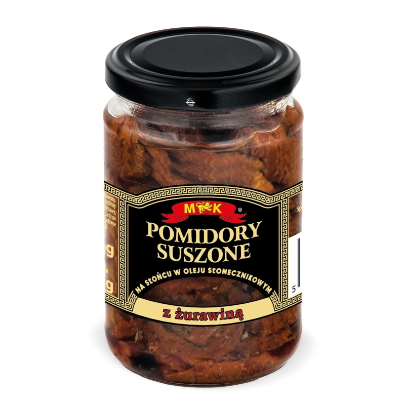 POMIDORY SUSZONE Z ŻURAWINĄ W OLEJU 280G MK