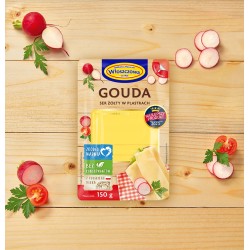 SER ŻÓŁTY GOUDA W PLASTRACH 150G WŁOSZCZOWA