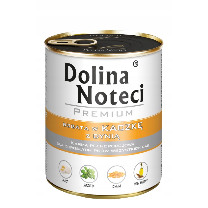 KARMA DLA PSA PREMIUM DOLINA NOTECI KACZKA Z DYNIĄ 800G PUSZKA