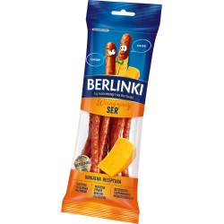 KABANOSY WCIĄGAJĄCY SER 85G BERLINKI